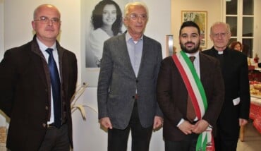Giovanni Corelli Grappadelli E Il Sindaco Ranalli In Occasione Dei 5 Anni Dell'Hospice