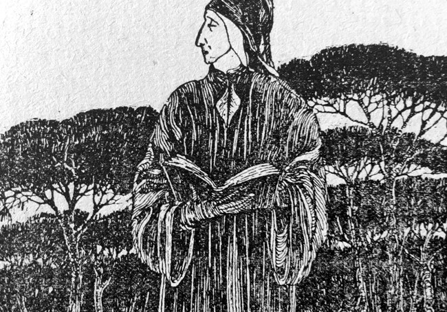 Cartolina Dante Ridimensionata