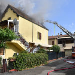 Incendio Fumo Villette Fosso Ghiaia