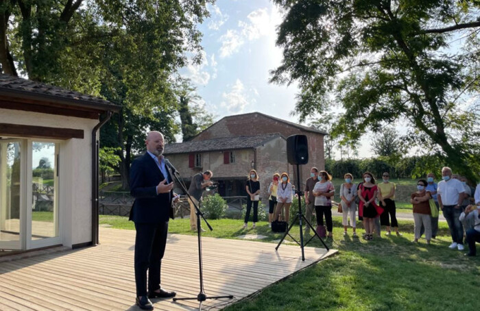 Il Presidente Bonaccini mulino scodellino
