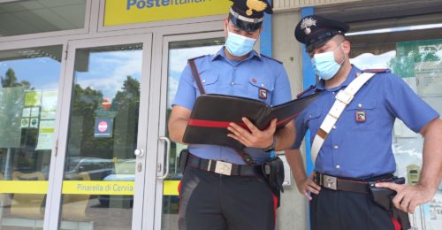 Carabinieri Poste Pinarella Rapina