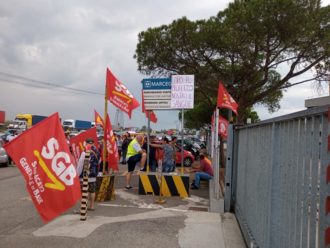 Protesta Marcegaglia Lavoratori