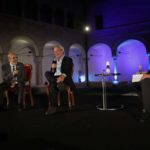 11–09 2021 ; Ravenna; Chiostri . Festival Dante 2021 Enrico Mentana , E Mogol