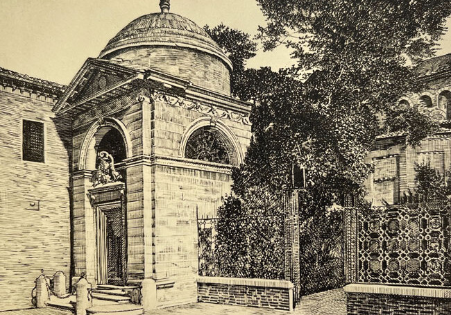 Tomba Di Dante Incisione