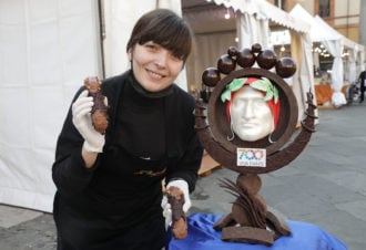 11 11–2021 Ravenna Confcommercio Inaugurazione Art E Ciocc , Cioccolato In Piazza Del Popolo