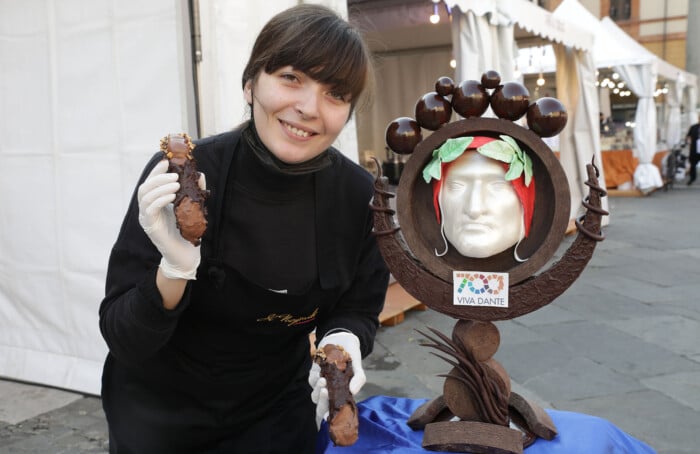 11 11–2021 Ravenna Confcommercio Inaugurazione Art E Ciocc , Cioccolato In Piazza Del Popolo