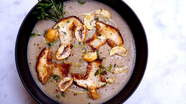 Zuppa Di Castagne E Funghi 