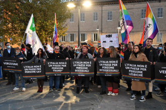 Protesta Piazza Kennedy Ravenna Arcigay Ddl Zan