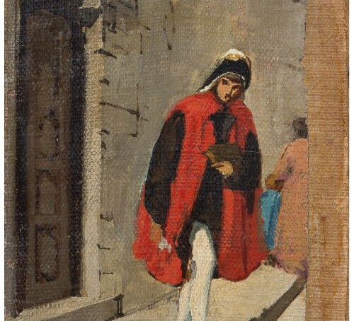Dante Sulla Porta Della Casa Degli Alighieri