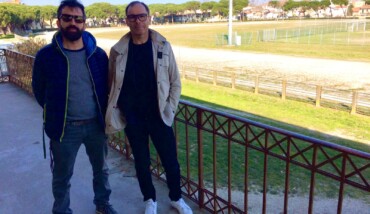 Davide Cassani E, A Sinistra, Il Portavoce Del Comitato Amici Del Ciclismo, Emiliano Galanti