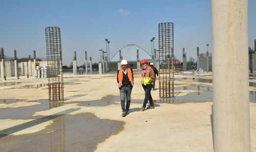 Palasport Pala De André cantiere