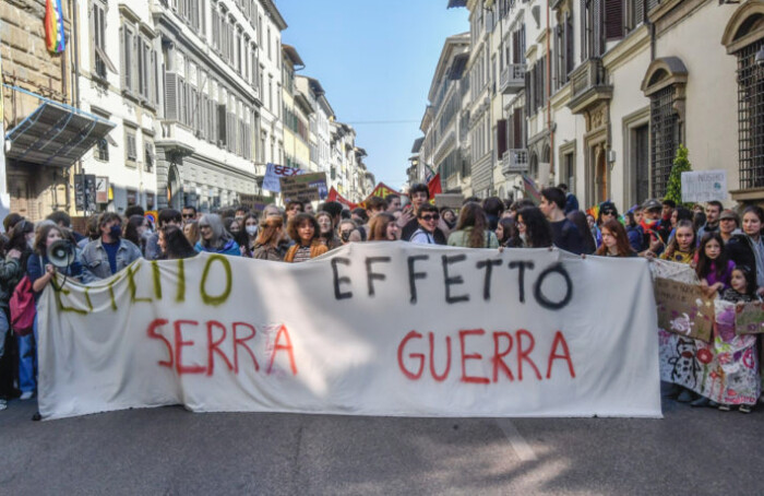 Ambientalista Protesta Clima Guerra