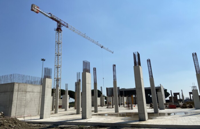 Palzeeto dello Sort in costruzione