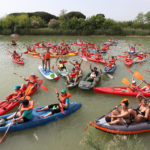 RAVENNA 22/O5/2022. TRAIL ROMAGNA. CANOA, DISCESA DEI FIUMI UNITI