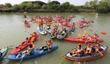 RAVENNA 22/O5/2022. TRAIL ROMAGNA. CANOA, DISCESA DEI FIUMI UNITI
