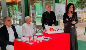 Il tavolo dei relatori, da sinistra: Angelo Nicastro, Antonio De Rosa, Fausto Piazza e Claudia Cuppi