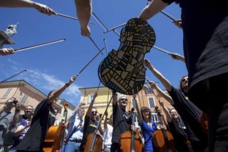 RAVENNA 18/06/2016. RAVENNA FESTIVAL 2016. 100 CELLOS Foto Fabrizio Zani / Daniele Casadio