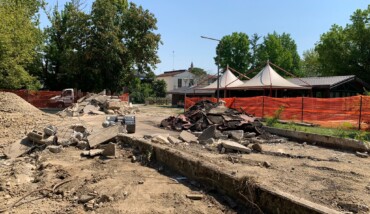 Demolizione Del Bocciodromo Al Parco Bourgoin Jallieu Di Conselice, Luglio 2022 (1) 