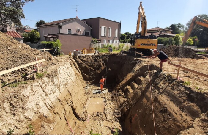 Inizio Lavori Per Bacino Di Via Santa Barbara, Fusignano, Luglio 2022
