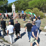 Cerimonia per Ettore Muti al cimitero di Ravenna, 21 agosto 2022
