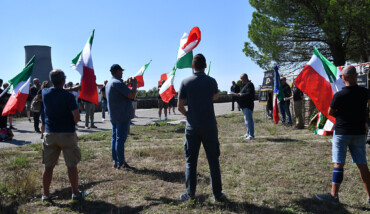Cerimonia per Ettore Muti al cimitero di Ravenna, 21 agosto 2022 