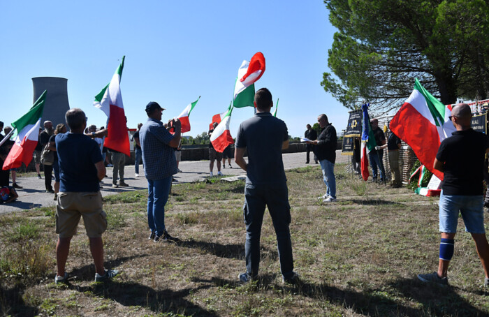 Cerimonia per Ettore Muti al cimitero di Ravenna, 21 agosto 2022