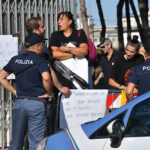 Presidio antifascista al cimitero contro la manifestazione per Ettore Muti, 21 agosto 2022