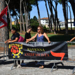 Presidio antifascista al cimitero contro la manifestazione per Ettore Muti, 21 agosto 2022