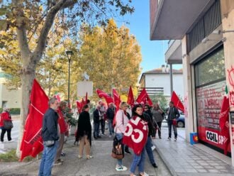 Imbrattamento Cgil