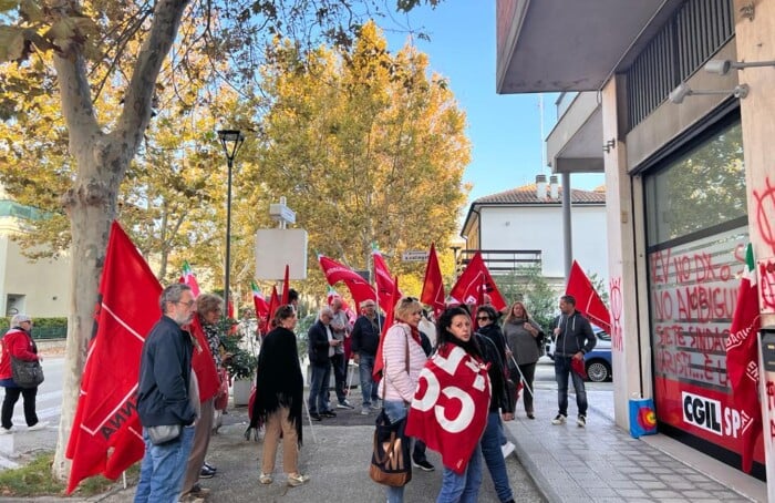 Imbrattamento Cgil