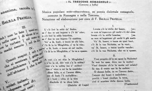 Canti Romagnoli Balilla Pratella