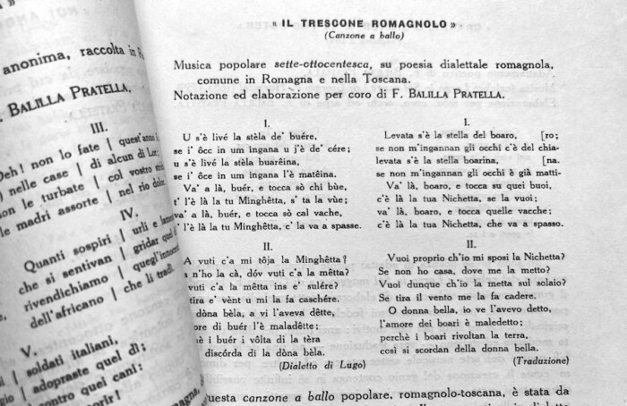 Canti Romagnoli Balilla Pratella