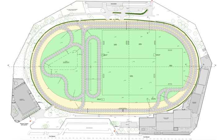 Planimetria Ravenna Bike Park Dicembre 2022