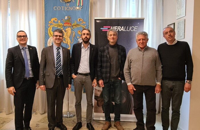 COTIGNOLA Foto Di Gruppo Post Accordo Con Hera Luce