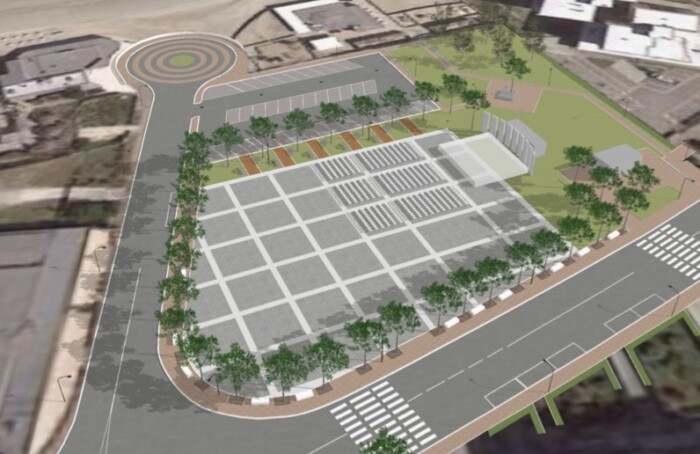 Piazza Vivaldi Lido Adriano Rendering