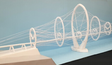 FIGURA 8 MODELLO SOLUZIONE MESSINA META' PONTE