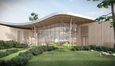 Un rendering della nuova scuola materna di Lugo