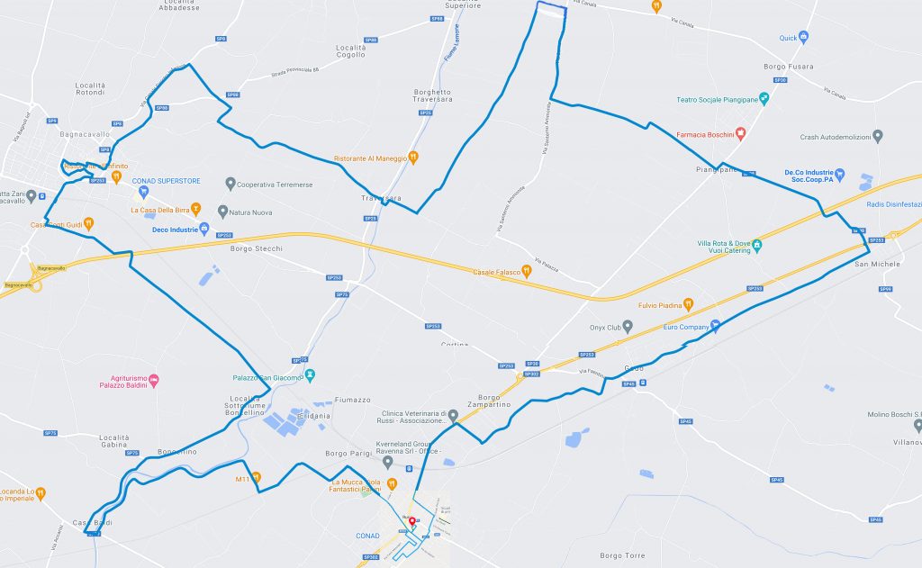 Maratona Lamone Mappa
