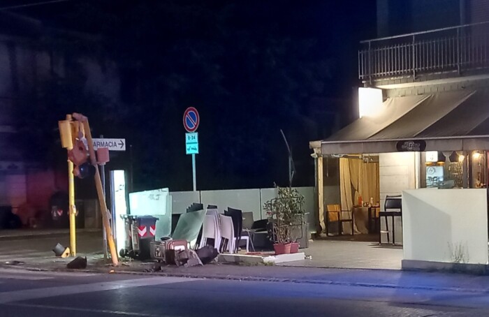 INCIDENTE Pasqua 2023 bar semaforo via zalamella ravenn