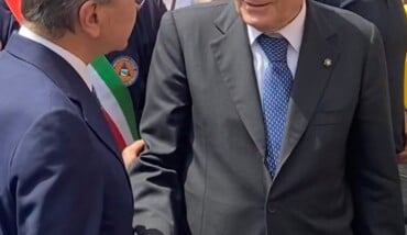 Ettore Sansavini e Sergio Mattarella