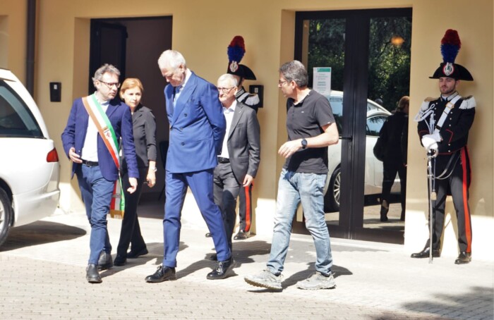 Funerali Giordano Feletti con ministro Zangrillo