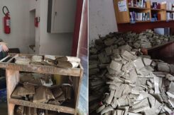 Biblioteca Manfrediana Faenza Alluvione Libri Fango