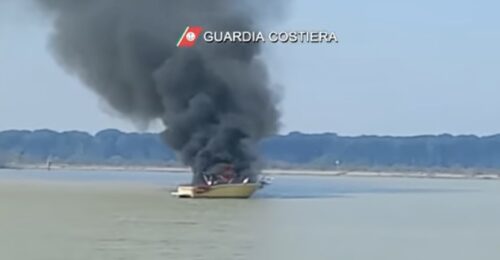 Guardia Costiera Ravenna Incendio 6 Maggio