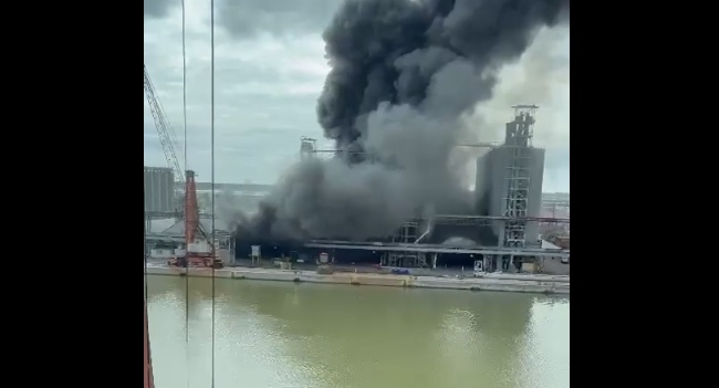 Incendio Docks Cereali Video