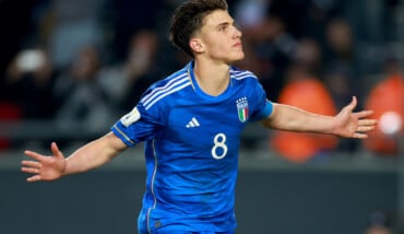 Cesare Casadei contro l'Inghilterra al Mondiale U20 (foto da sito Figc.it)