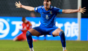 Cesare Casadei contro l'Inghilterra al Mondiale U20 (foto da sito Figc.it)