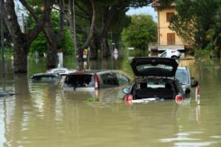 Emergenza alluvioni in Emilia-Romagna. Esondazione del fiume Montone ed allagamento del quartiere Romiti a Forlì