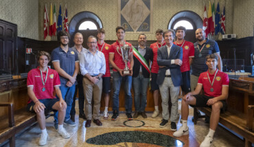RAVENNA 15/06/2023. VOLLEY PALLAVOLO. I Giocatori Dell' Under 19 Della Porto Robur Costa Ricevuti In Municipio