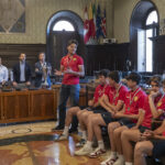 RAVENNA 15/06/2023. VOLLEY PALLAVOLO. I Giocatori Dell' Under 19 Della Porto Robur Costa Ricevuti In Municipio