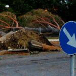 La forza del maltempo del 22 luglio su Alfonsine (foto Davide Guerrini)
